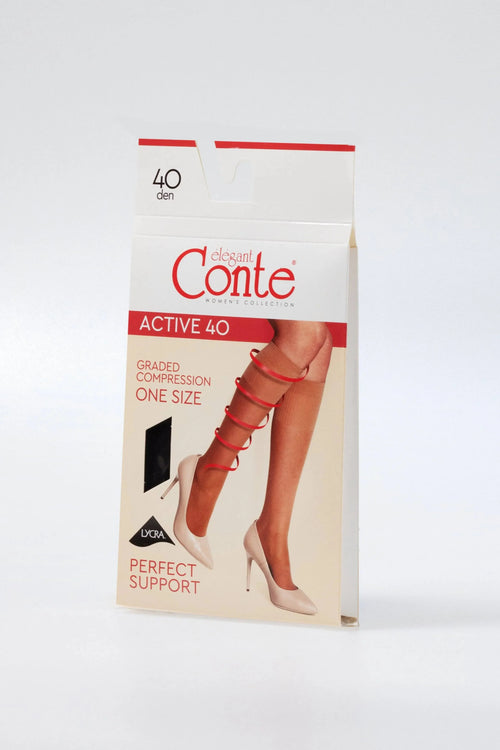 Conte Active - 40 Den Knee Highs (1 pair)