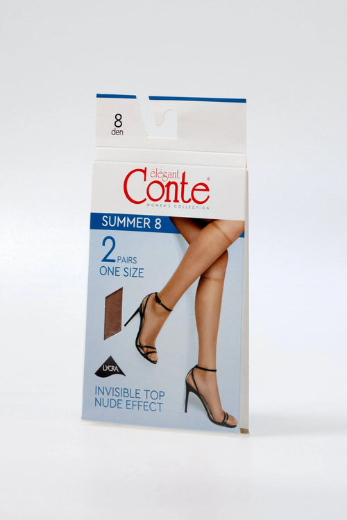 Conte Summer - 8 Den Knee Highs (2 pairs)